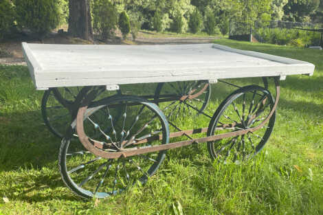 Rustic Market Cart - White