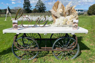 White Vintage Market Cart