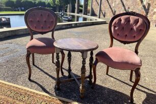 Vintage Side Table - Brown