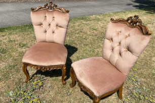 Vintage Dining Chair - Peachy Tan