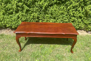 Large Brown Vintage Coffee Table