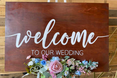 'Welcome to Our Wedding' Sign 