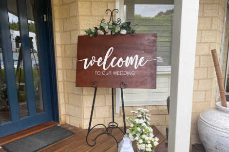 'Welcome to Our Wedding' Sign
