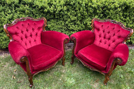 Vintage Armchair Red