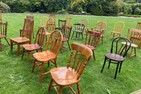 Mix Matched Wooden Chairs