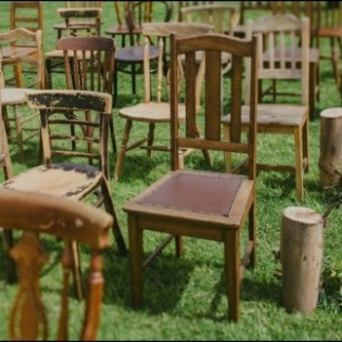 Mix Matched Wooden Chairs