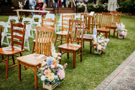 Mix Matched Wooden Chairs