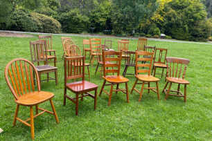 Mix Matched Wooden Chairs