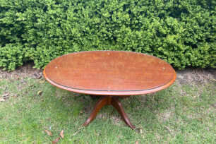 Wooden Oval Coffee Table