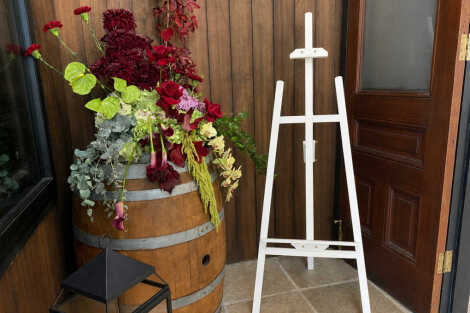 White Wooden Easel - 1.5m