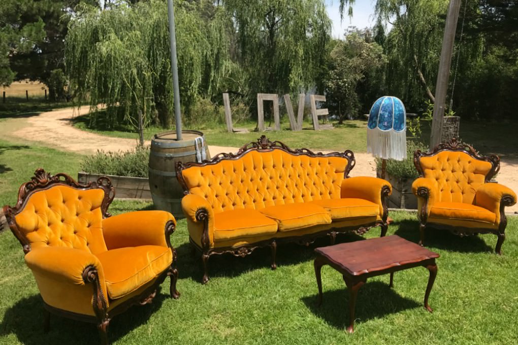 15 Piece Vintage Furniture Package Melbourne Wedding Hire Country