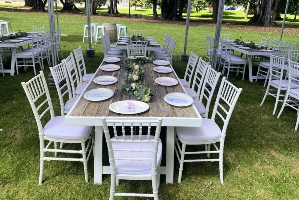 Table & Chair Package (100) | Country Charm Event Hire