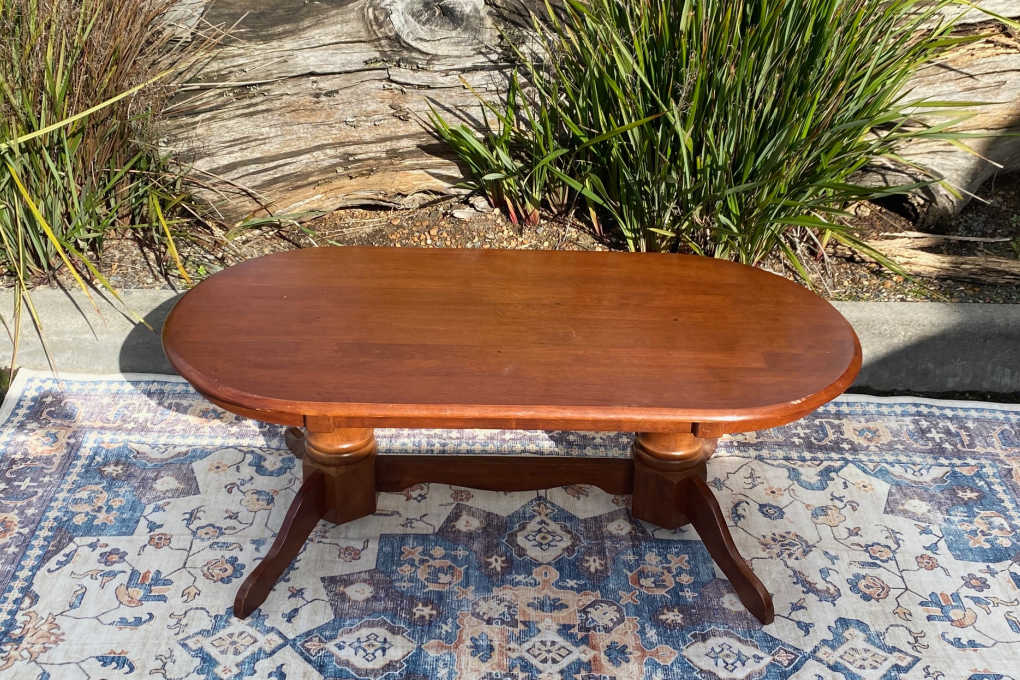 Antique Oval Coffee Table - Melbourne - Country Charm Event Hire
