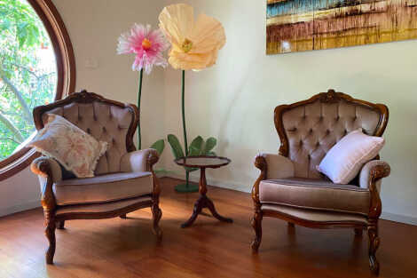 Vintage Armchair - Latte