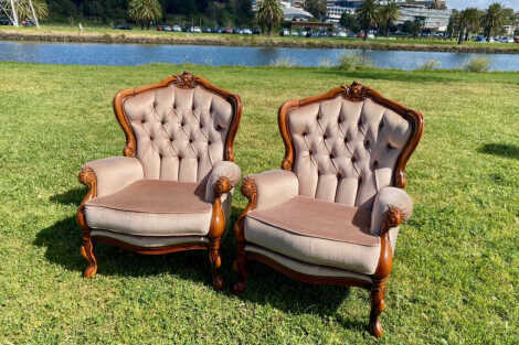 Vintage Armchair - Latte