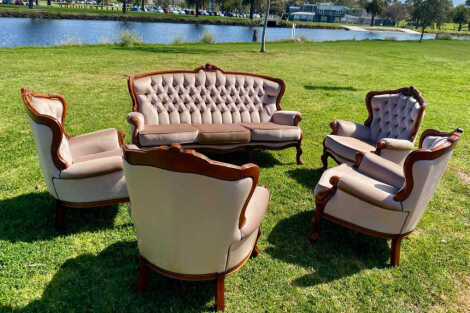Vintage Furniture 5 Piece Package - Latte