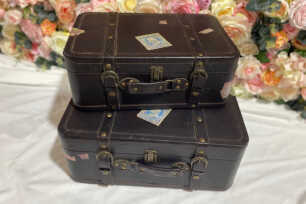Leather Vintage Suitcase - Medium