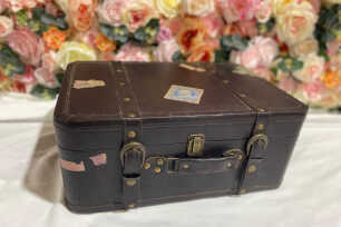 Leather Vintage Suitcase - Medium