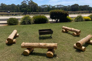 Wooden Log Seats