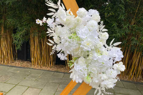 White Flower Arrangement - 1m