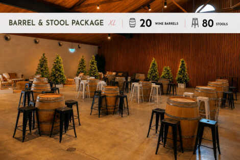 Wine Barrel & Stool Package - XL