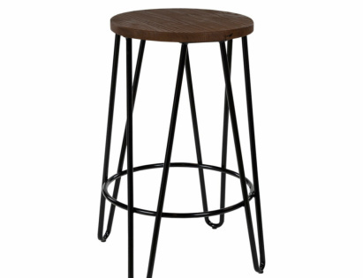 Black Hairpin Stool