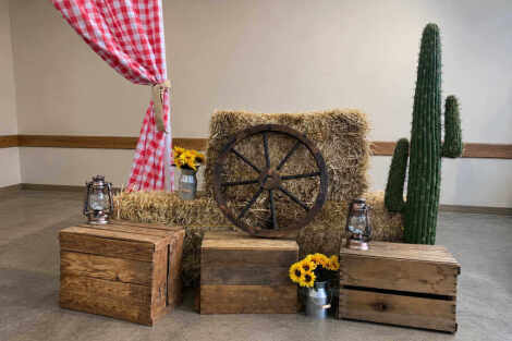 Wooden Wagon Wheel - 60cm