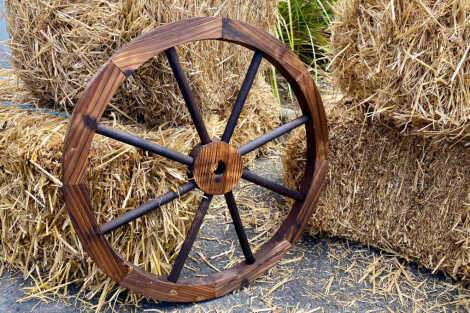 Vintage Wagon Wheel - Wooden