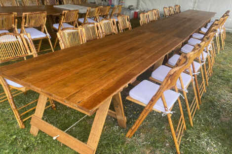 Tasmanian Oak Trestle Table - 2.4m