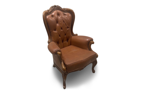 Vintage Leather Armchair - Tan