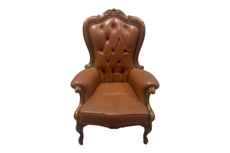 Vintage Leather Armchair - Tan