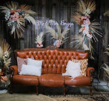 Vintage Leather Couch - Tan