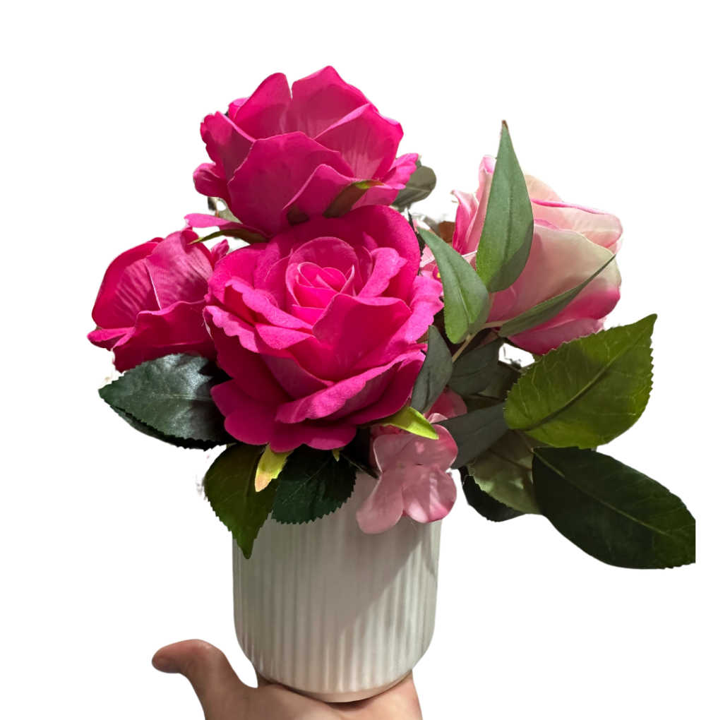 Filipiniana pot in pink
