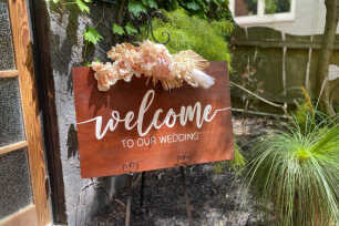 Dried Pink & White Sign Flowers
