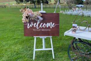 Dried Pink & White Sign Flowers