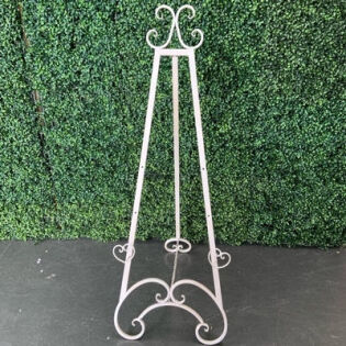 White Metal Easel (S) 1.25m