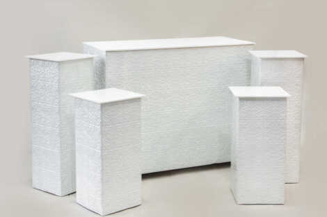 White Pressed Metal Bar (S)