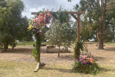 Rustic Timber Arbour
