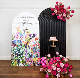 Wildflower Backdrop & Semi Circle Set