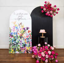 Wildflower Backdrop & Semi Circle Set