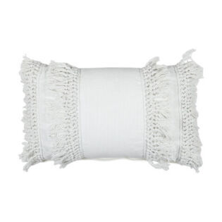 Boho Cream Rectangle Cushion