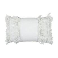 Boho Cream Rectangle Cushion