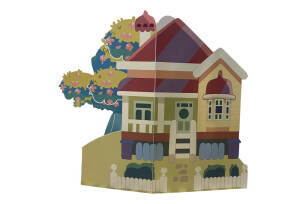 Bluey House Backdrop - 2 Piece Set