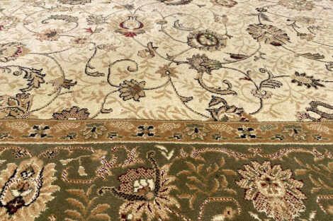 Vintage Rug - Olive & Ivory (L) 3m x 2m