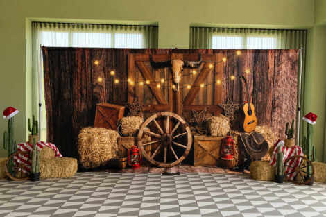 Western Print Backdrop - 6m x 3m