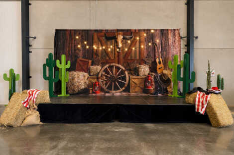 Western Print Backdrop - 6m x 3m