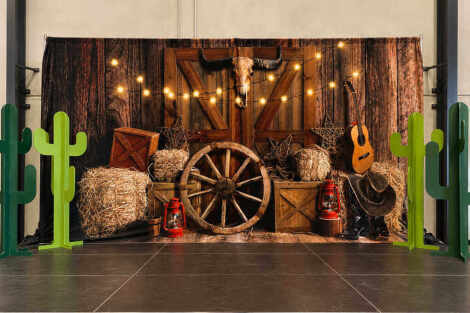Western Print Backdrop - 6m x 3m