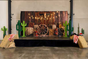 Western Print Backdrop - 6m x 3m
