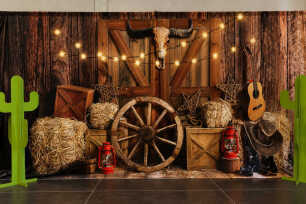 Western Print Backdrop - 6m x 3m