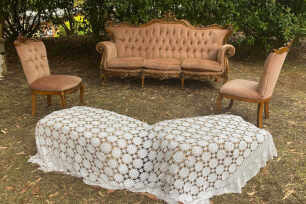 Vintage Lace for Hay Bales - Large